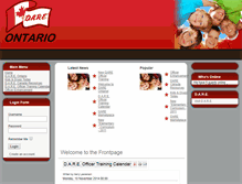Tablet Screenshot of dareontario.ca